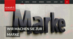 Desktop Screenshot of agentur-exakt.de